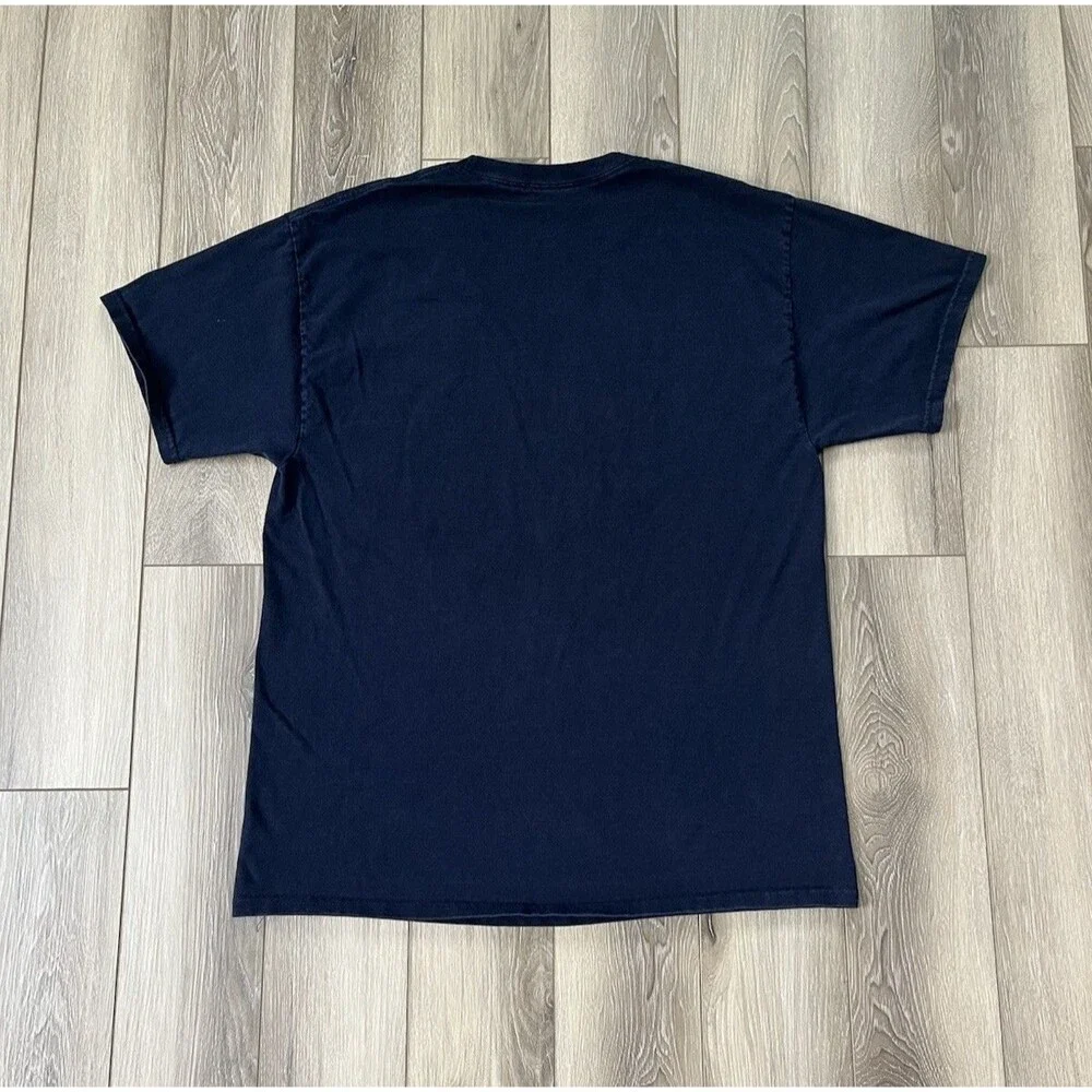 Champion Blue Cotton Short Sleeve Tee Mens Sz Large Casual - Picture 4 of 8